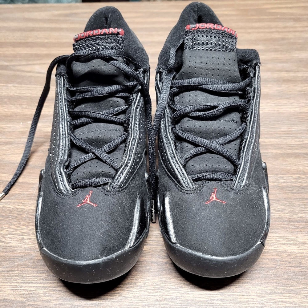 NEW AIR JORDAN XIV (BG) 5Y 134087-001 blk/red